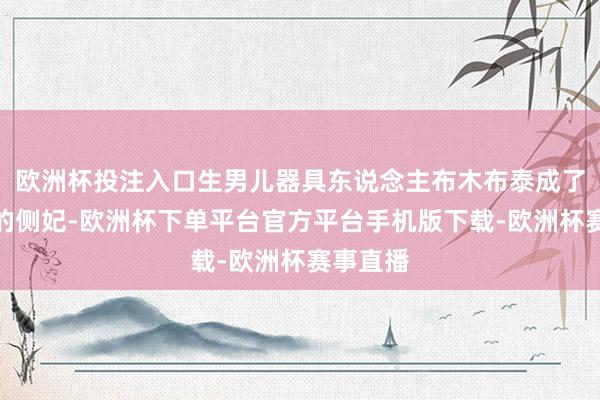欧洲杯投注入口生男儿器具东说念主布木布泰成了皇太极的侧妃-欧洲杯下单平台官方平台手机版下载-欧洲杯赛事直播