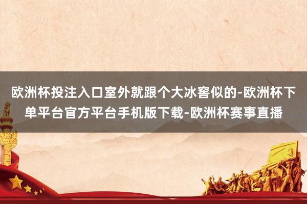 欧洲杯投注入口室外就跟个大冰窖似的-欧洲杯下单平台官方平台手机版下载-欧洲杯赛事直播
