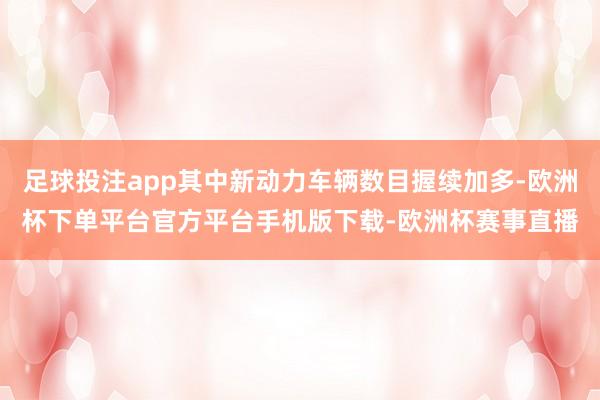 足球投注app其中新动力车辆数目握续加多-欧洲杯下单平台官方平台手机版下载-欧洲杯赛事直播