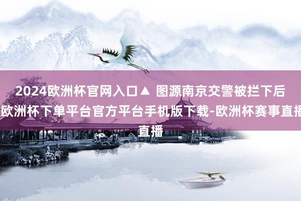 2024欧洲杯官网入口▲ 图源南京交警被拦下后-欧洲杯下单平台官方平台手机版下载-欧洲杯赛事直播