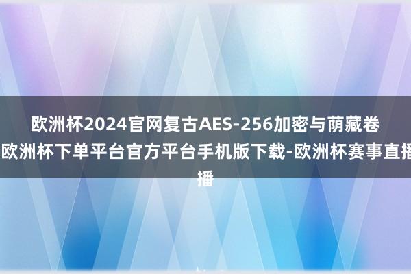 欧洲杯2024官网复古AES-256加密与荫藏卷-欧洲杯下单平台官方平台手机版下载-欧洲杯赛事直播